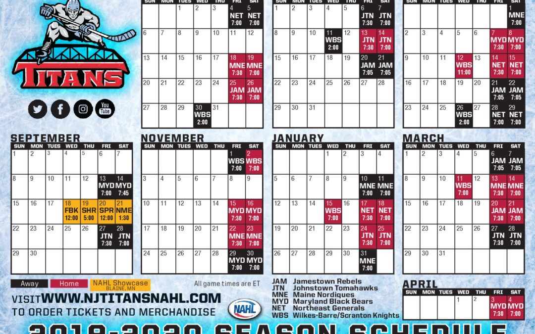 FREE magnetic schedules to be given out during opening weekend