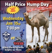 Titans announce Half Price Hump Day for January 15 game against Knights