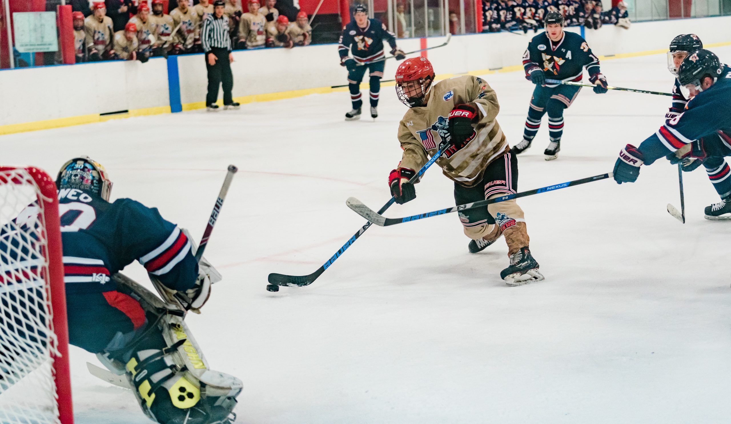 Balanced attack leads Titans to 5 – 3 win over Tomahawks in playoff type atmosphere