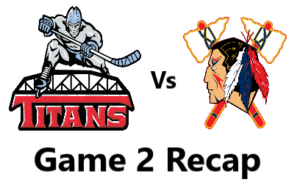 Second period propels Titans to 4 – 3 win and complete weekend sweep over Tomahawks